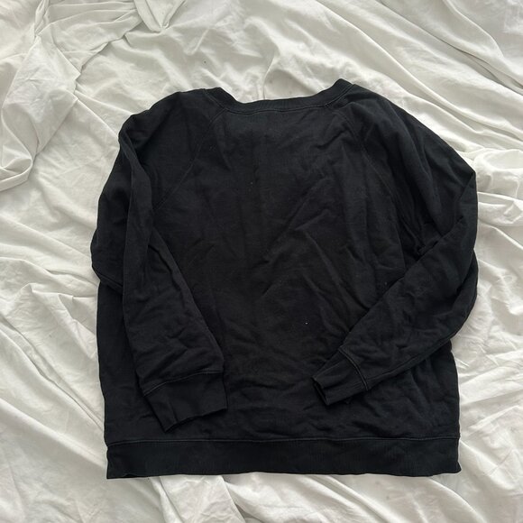 Black J.Crew LOVE Sweatshirt size XXL - Picture 3 of 4